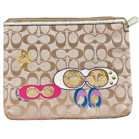 Coach Accessories Coach Tablet Sleeve With Branded Logo Tablet